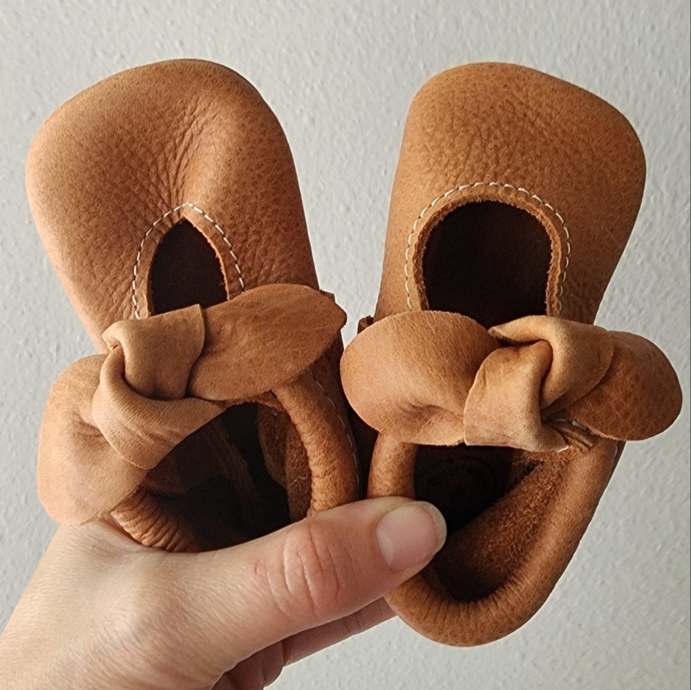 Brown Leather Mocs